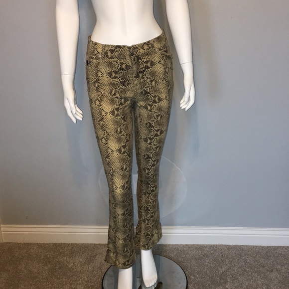 guess snake print pants